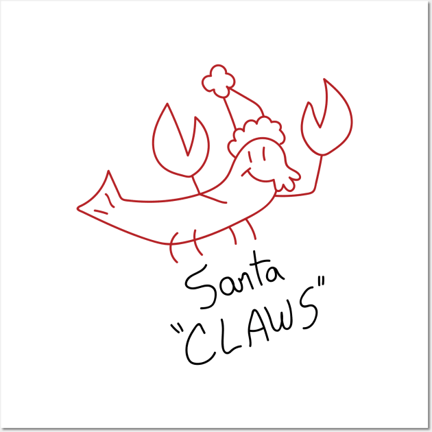 Santa "Claws" Wall Art by InsomniackDesigns